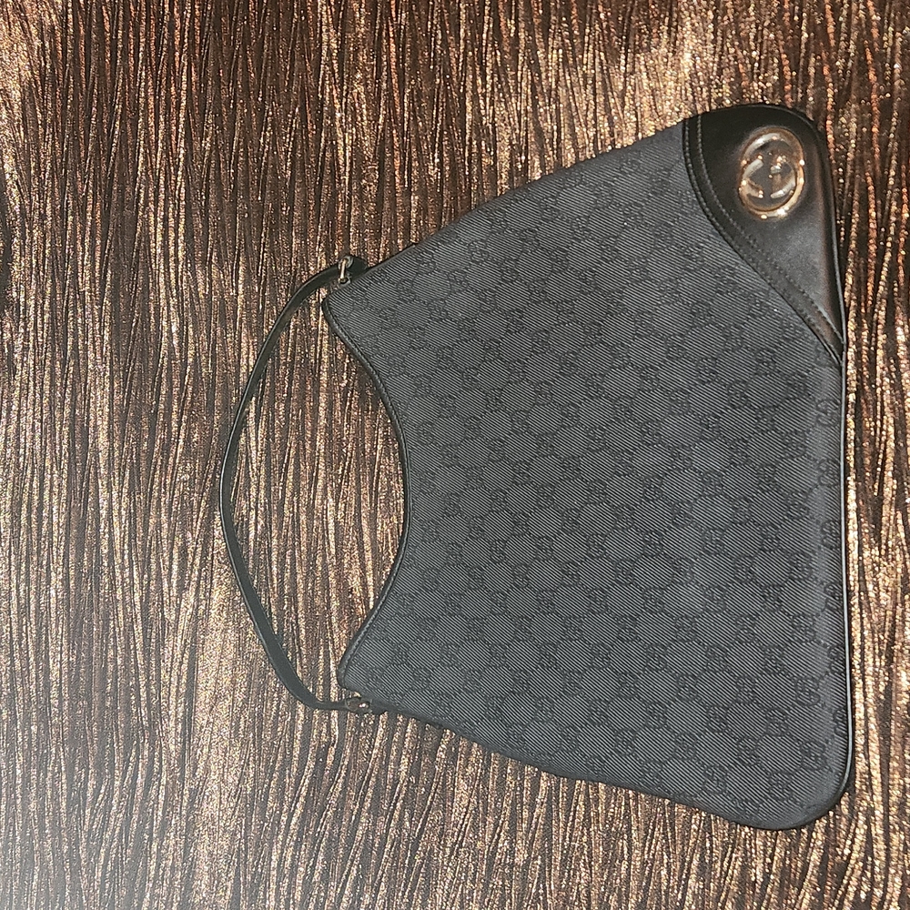 Gucci black signature Brit Hobo bag